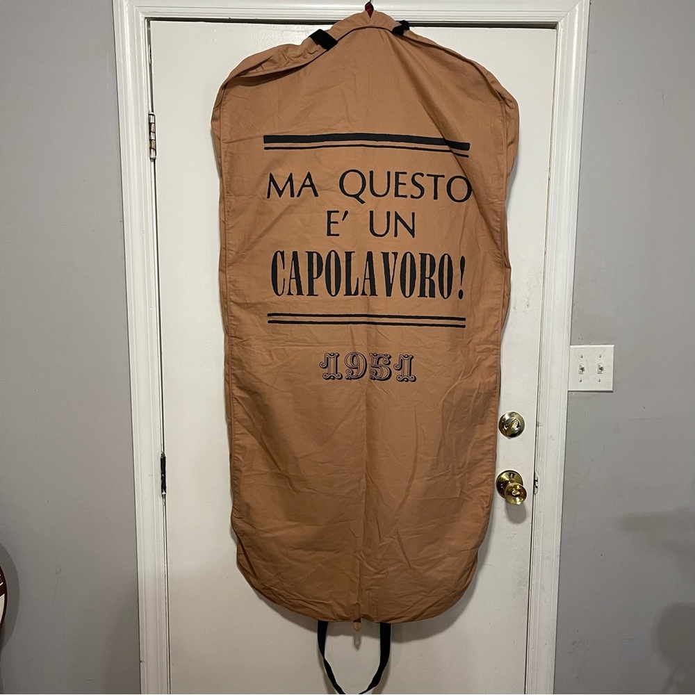 Authentic Max Mara Twill Garment Bag. MA QUESTO E UN CAPOLAVORO!